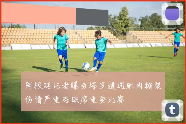阿根廷记者曝劳塔罗遭遇肌肉撕裂伤情严重恐缺席重要比赛